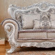 Диван Лорд (белый,серебро)