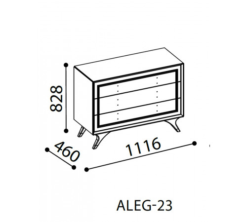Комод в спальню Алегро ALEG-23 Комод в спальню Алегро ALEG-23