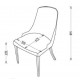 Обеденный стул для гостиной Карлино (Carlino) CARL-16A-02 (2шт)