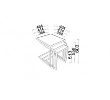 Стол журнальный 3 в 1 Карлино (Carlino) CARL-52 Стол журнальный 3 в 1 Карлино (Carlino) CARL-52
