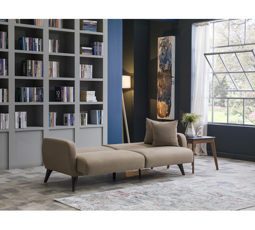 Трехместный Диван-кровать Flexy Флекси (бежевый)