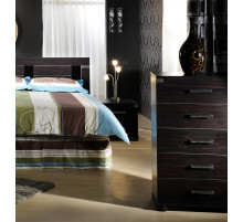 Узкий бельевой комод Мира MIRA-28 венге