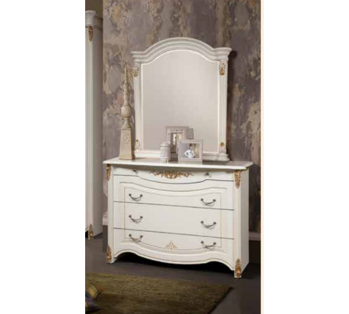 Комод для белья с зеркалом  Джоконда (беж)