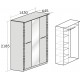 Трехстворчатый шкаф гардероб для спальни Элана