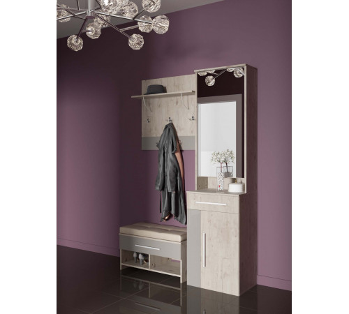 Тумба с зеркалом Фан для прихожей