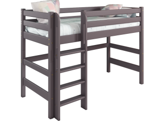 Кровать Соня Лаванда полувысокая вариант 5 с прямой лестницей