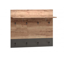 Настенная вешалка для одежды ПХ-10 (ДГТ) Ханна с полкой Настенная вешалка для одежды ПХ-10 (ДГТ) Ханна с полкой