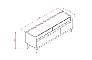 Тумба ТВ Монреаль (Monreal) MONR-15 Тумба ТВ Монреаль (Monreal) MONR-15