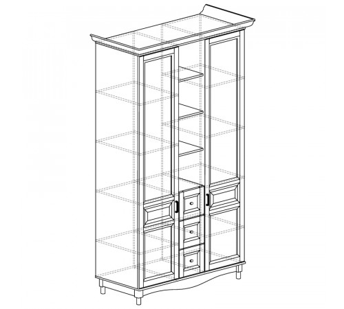 Шкаф комбинированный Прованс 400 Шкаф комбинированный Прованс 400