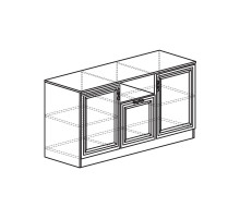 Тумба в гостиную Лира 45 светлая Тумба в гостиную Лира 45 светлая