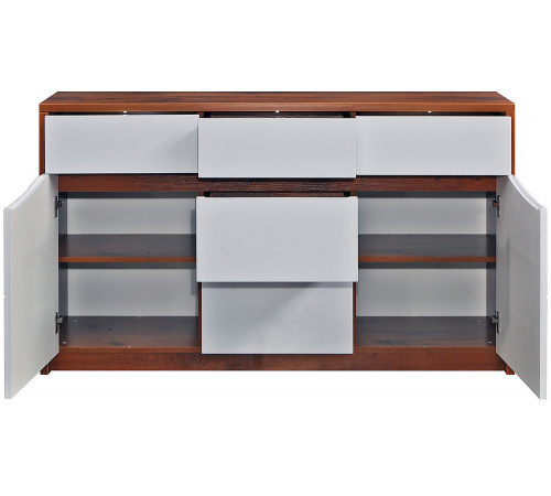 Тумба Монако П 510.03 с подсветкой (дуб саттер/белый глянец)